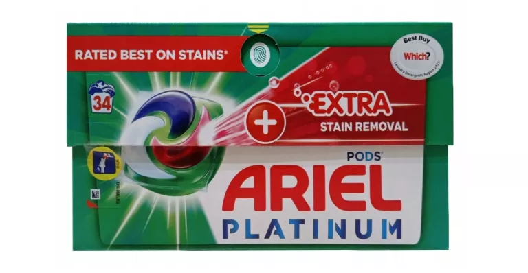 ARIEL PODS PLATINUM SKUTECZNE NA PLAMY 34 KAPSUŁKI DO PRANIA KOLORÓW 788,8