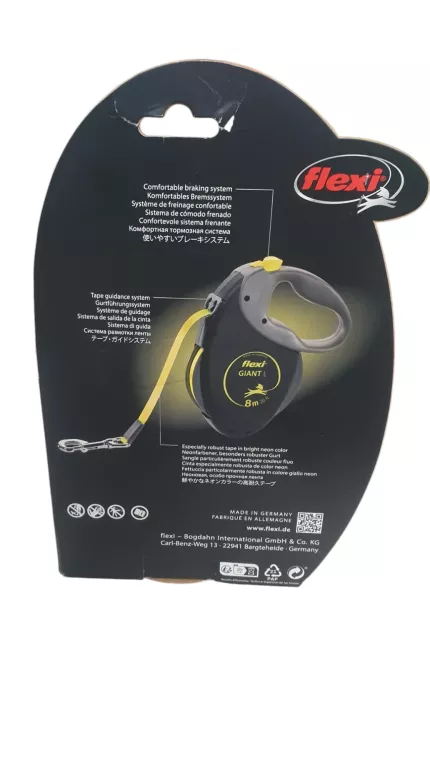 PROFESJONALNA SMYCZ DLA PSA DO 50 KG – SOLIDNA, AUTOMATYCZNA FLEXI GIANT L