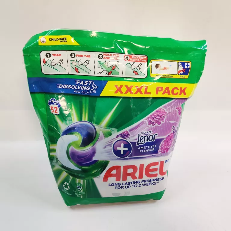 ARIEL ALLIN1 PODS + TOUCH OF LENOR AMETHYST FLOWER 52 KAPSUŁKI DO PRANIA