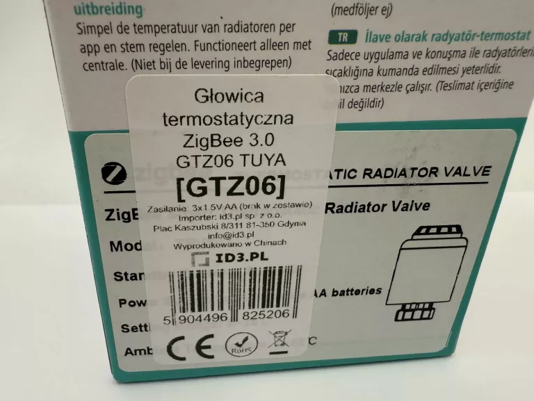 GŁOWICA TERMOSTATYCZNA TUYA ZIGBEE GTZ06