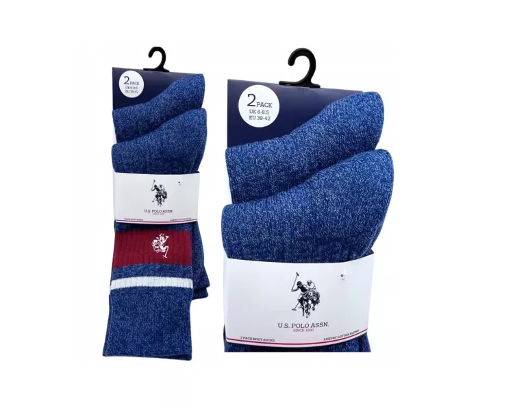 DWUPAK SKARPETEK MĘSKICH U.S. POLO ASSN / ROZMIAR 43-46