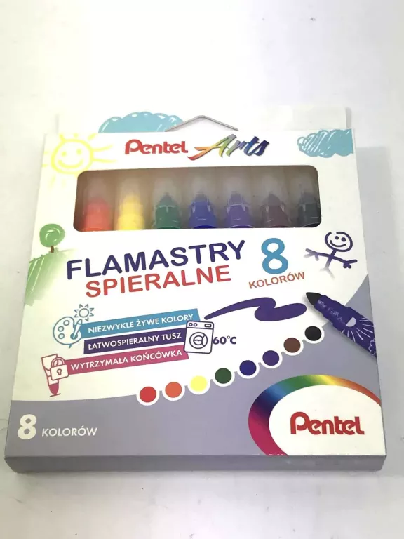 FLAMASTRY PENTEL 8 SZT