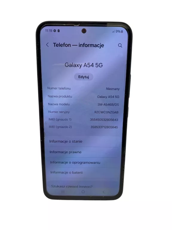 TELEFON SAMSUNG GALAXY A54 5G OPIS