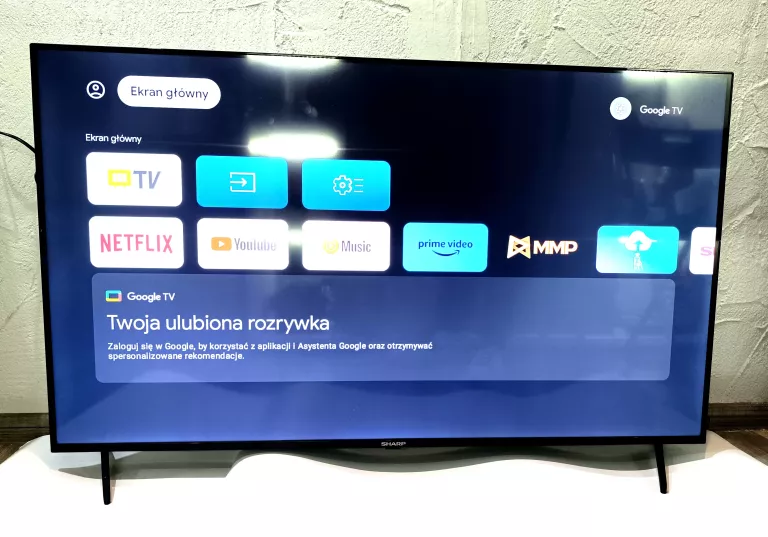 TELEWIZOR SHARP 50GL4760E 50" LED 4K GOOGLE TV DOLBY VISION/ATMOS DVB-T2