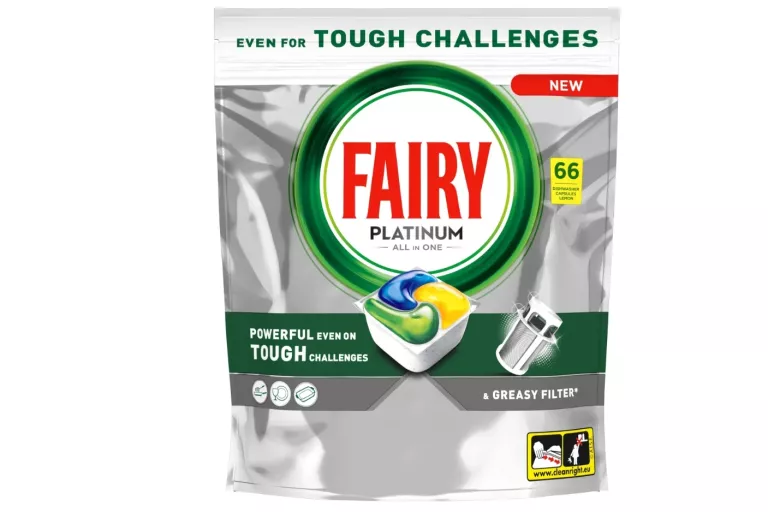 FAIRY PLATINUM TABLETKI DO ZMYWARKI ALL IN ONE 66 TABLETEK