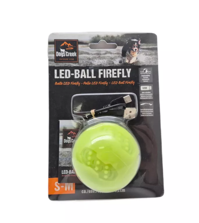 DOGS CREEK ZABAWKA PIŁKA LED FIREFLY