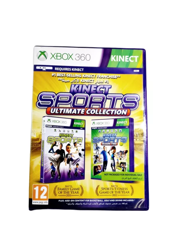 KINECT SENSOR RUCHU XBOX 360 Z GRĄ KINECT SPORTS ULTIMATE COLLECTION ZESTA