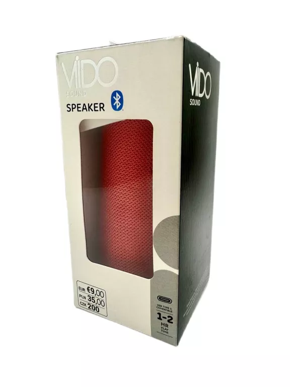 GŁOŚNIK VIDO SOUND SPEAKER CZERWONY