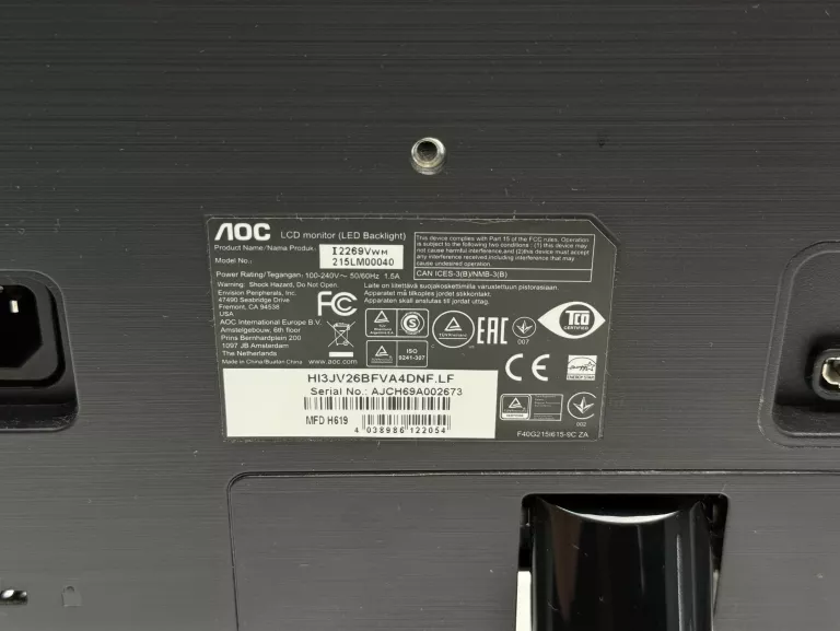 MONITOR AOC I2269VWM LED 21,5" 60HZ