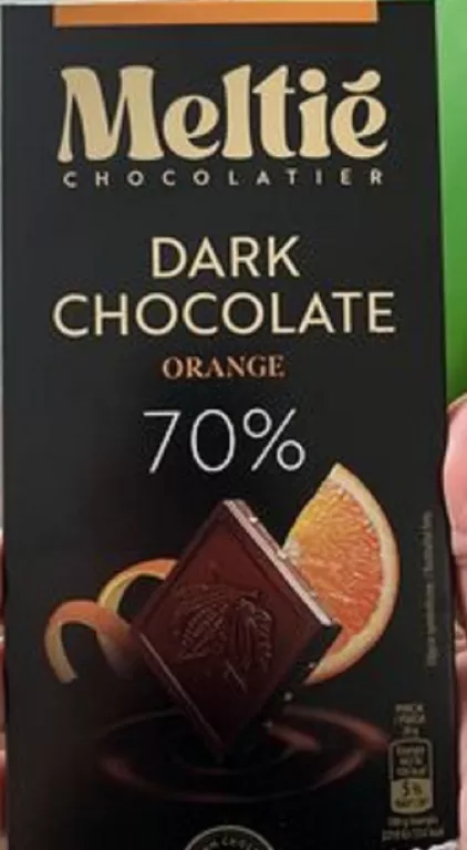 CZEKOLADA MELTIE DARK ORANGE 70%