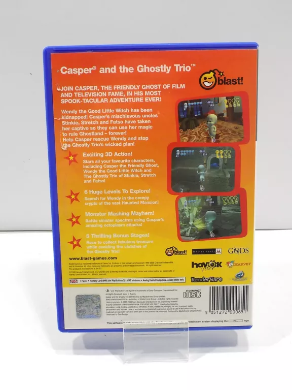 CASPER AND THE GHOSTLY TRIO GRA NA PS2