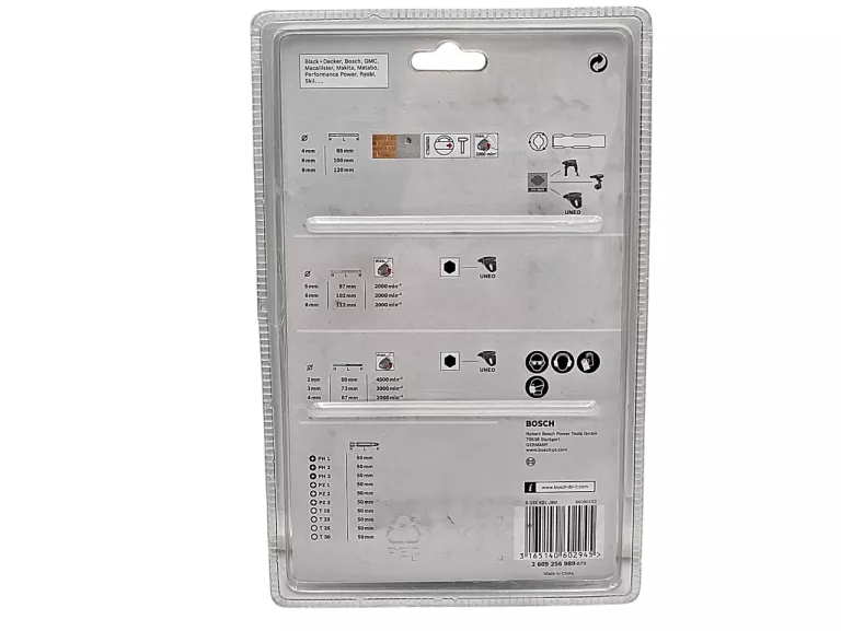 BOSCH ZESTAW BITÓW WIERTEŁ UNEO SET 19SZT