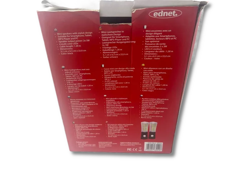 GŁOŚNIKI KOMPUTEROWE USB EDNET COLOR SPLASH 83041