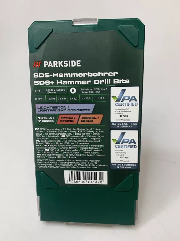WIERTŁA PARKSIDE SDS-PLUS 7EL.