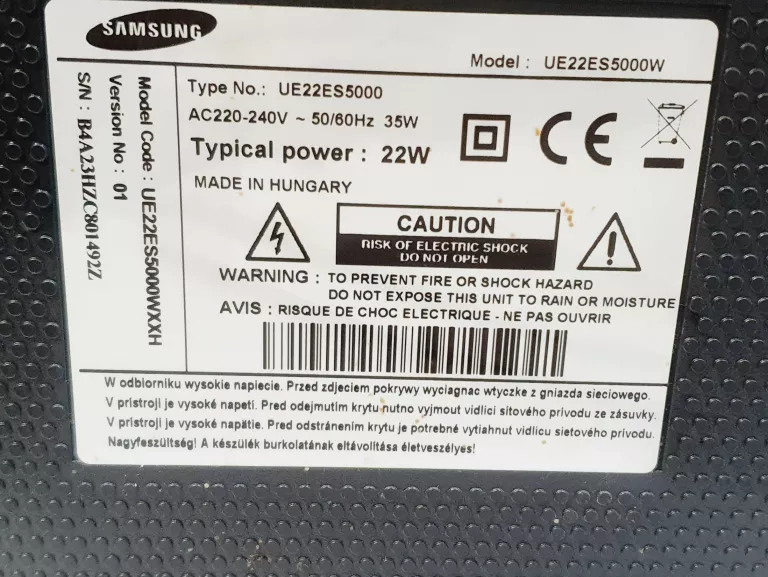 TELEWIZOR SAMSUNG UE22ES5000