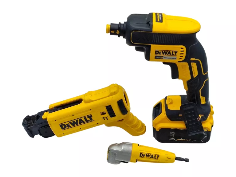 WKRĘTARKA DEWALT DCF620 + MAGAZYNEK DEWALT DCF6201 + KĄTNIK DEWALT