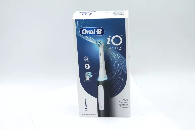 ORAL-B IO 3 MATTE BLACK CZARNY KOMPLET JAK NOWA