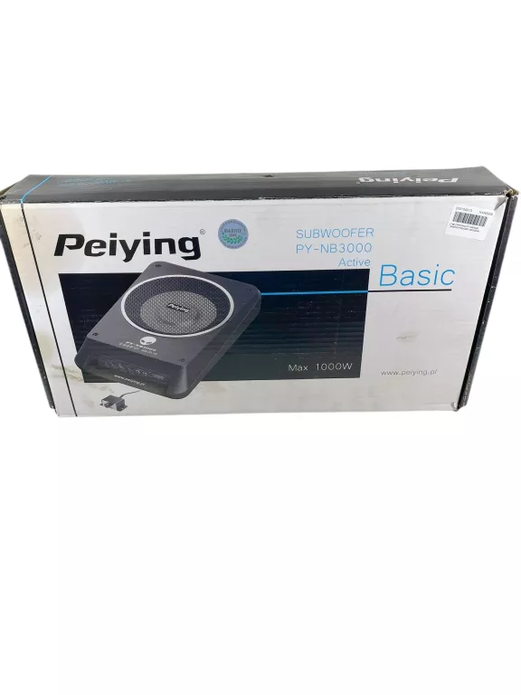 PEIYING PY-NB3000 SAMOCHODOWY GŁOŚNIK AKTYWNY POD SIEDZENIE / FOTEL + PILO