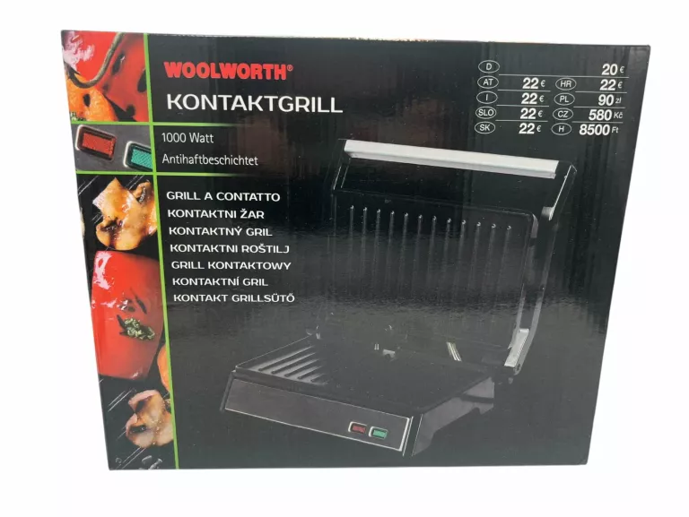 GRILL KONTAKTOWY WOOLWORTH 1000 W