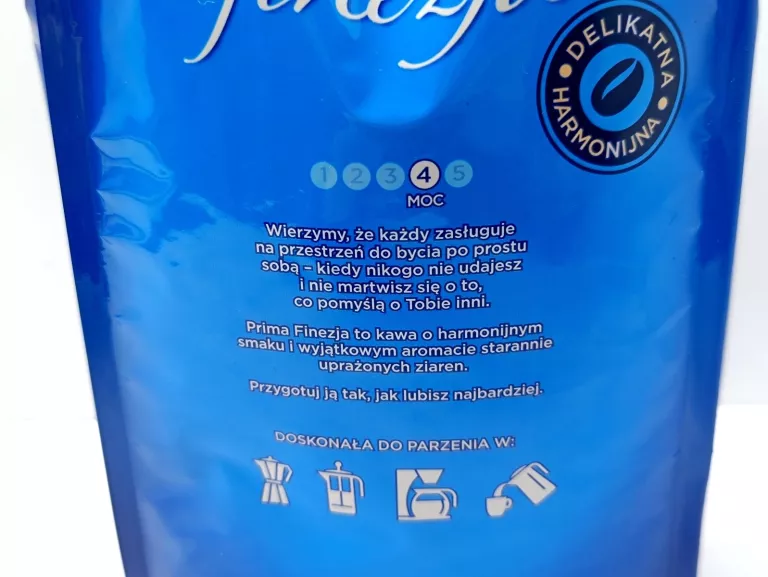 KAWA MIELONA PRIMA FINEZJA 750G DUŻE OPAKOWANIE MEGAPAKA!
