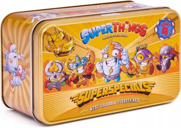 SUPER ZINGS THINGS ZŁOTA PUSZKA 9 FIGUREK SERIA 4 KID KAZOOM FIGURKI