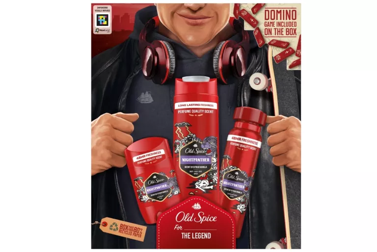 ZESTAW OLD SPICE NIGHTPANTHER DEZODORANT W SZTYFCIE I W SPRAYU, ŻEL