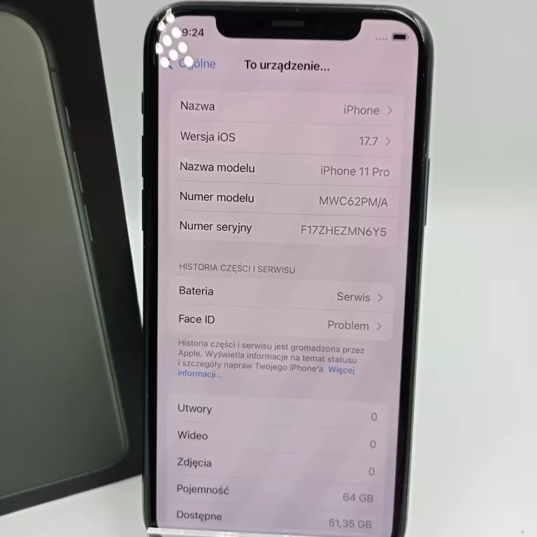 IPHONE 11 PRO 64GB 75% BATERIA OPIS!!! OKAZJA!!!