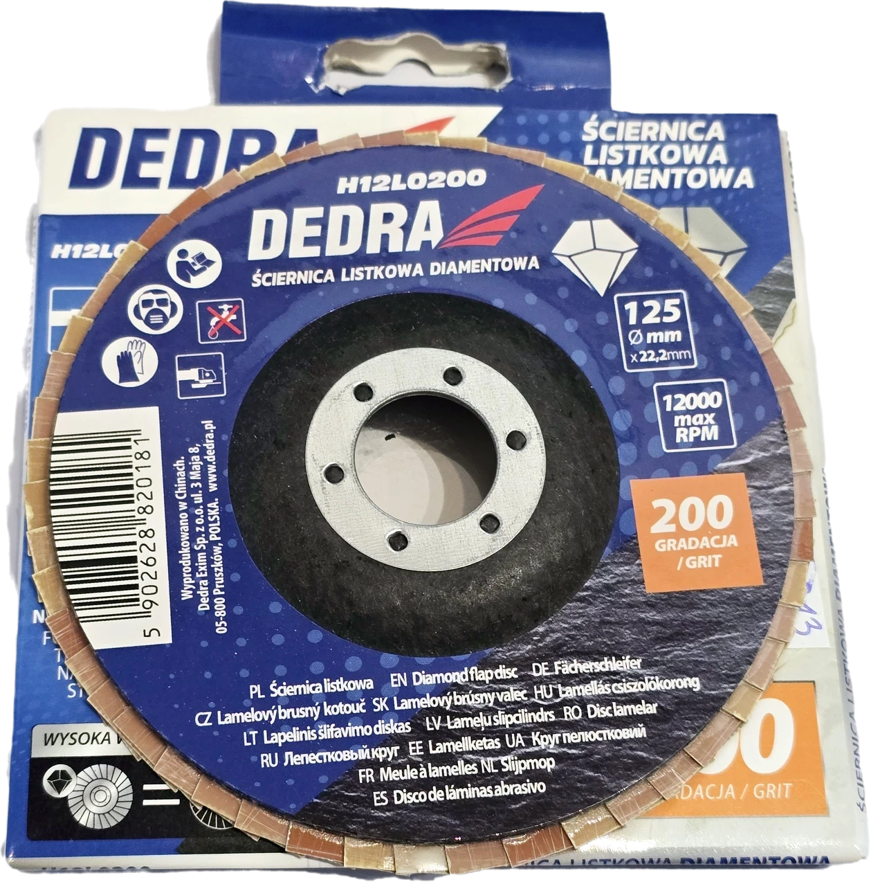 sciernica-listkowa-diamentowa-125x22mm-gr200-bracka-29f-pabianice-nowa
