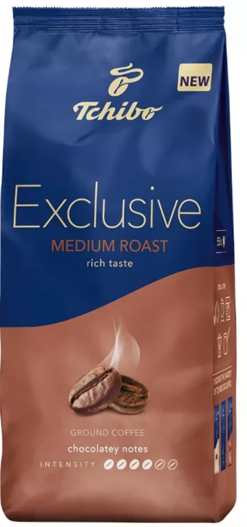 TCHIBO EXCLUSIVE MEDIUM ROAST 500G KAWA MIELONA ARABIKA ROBUSTA