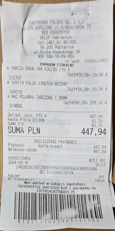 PIŁA PILARKA TARCZOWA MACALLISTER 1500 W 16 MM + TARCZA GWARANCJA