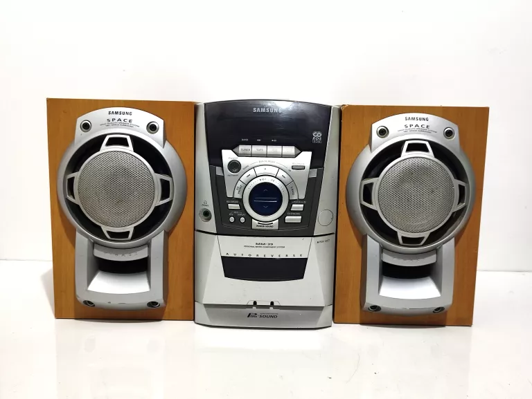 MINI WIEŻA STEREO SAMSUNG MM-39 + 2 GŁOŚNIKI