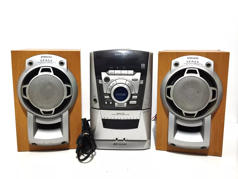 MINI WIEŻA STEREO SAMSUNG MM-39 + 2 GŁOŚNIKI