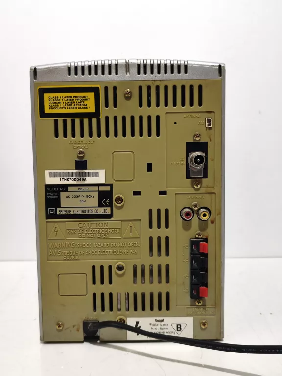 MINI WIEŻA STEREO SAMSUNG MM-39 + 2 GŁOŚNIKI