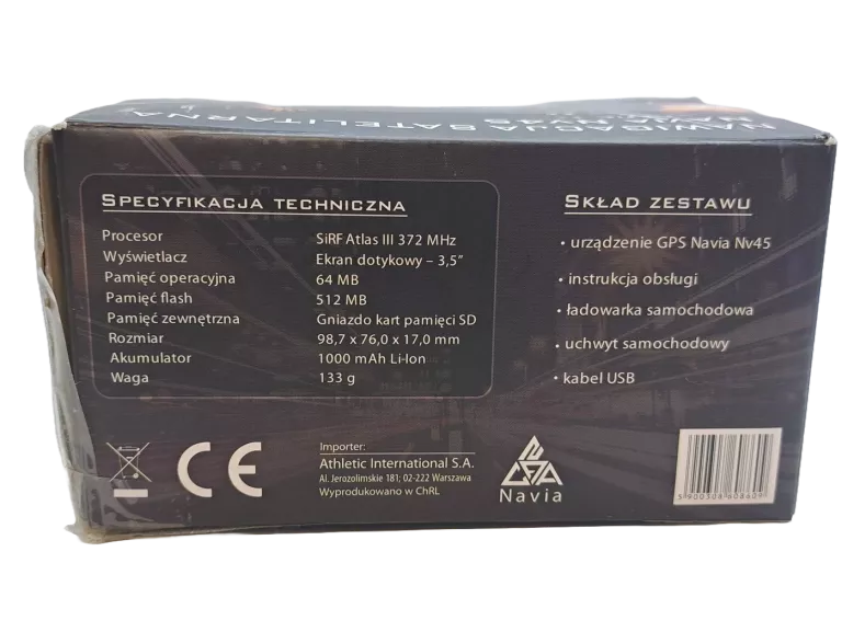 NAWIGACJA SATELITARNA NAWIA NV 45