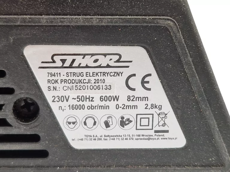 STRUG ELEKTRYCZNY STHOR 79416 600 W SZER. 82 MM