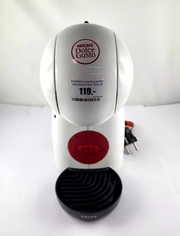 EKSPRES KAPSUŁKOWY KRUPS KP1A31 DOLCE GUSTO PICCOLO BIAŁY