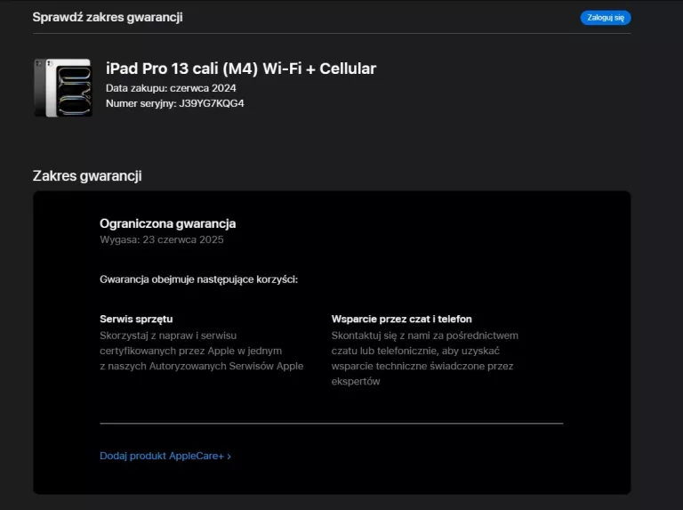 APPLE IPAD PRO 13’ M4 7 GENERACJA 512GB