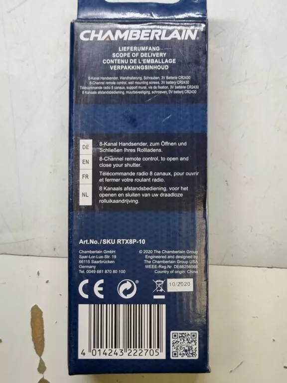 PILOT BEZPRZEWODOWY CHAMBERLAIN RTX8P-10