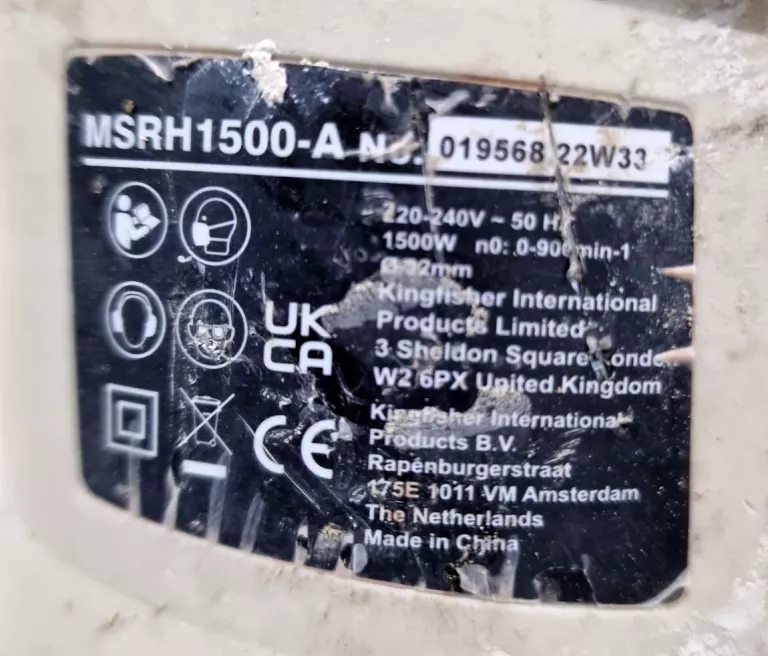 MŁOTOWIERTARKA MACALLISTER MSRH1500-A 1500W