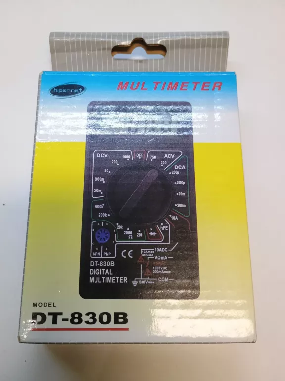 MIERNIK CYFROWY MULTIMETR IGŁOWY PRĄDU LCD TESTER PRZEPŁYWU UNIWERSALNY