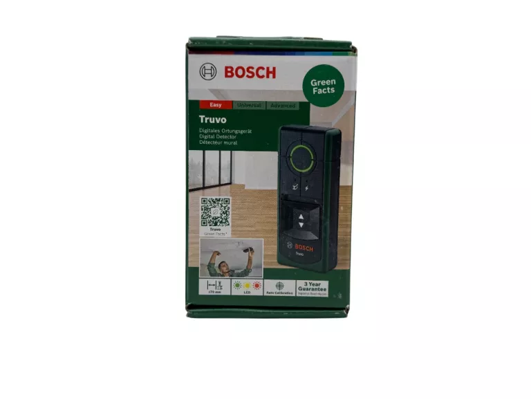 BOSCH DETEKTOR METALU, WYKRYWACZ PRZEWODÓW POD NAPIĘCIEM TRUVO 0603681205