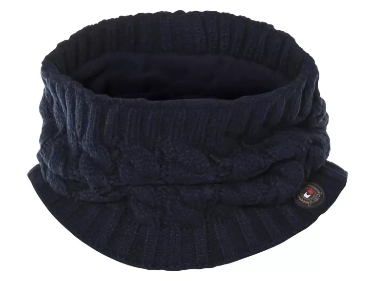 TOMMYHILFIGER KOMIN DZIANINOWY DAMSKI EQUESTRIAN DESERT SKY