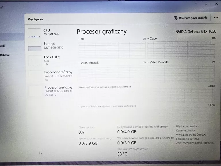 LAPTOP ACER ASPIRE 7 A715-72G-56DM /GTX1050 4GB CORE /I5 -8300H /8GB DDR4