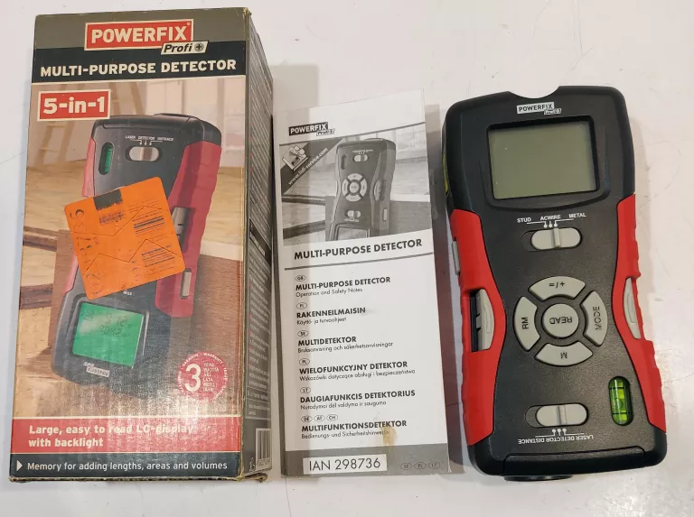 DETEKTOR WIELOFUNKCYJNY POWERFIX 5IN1