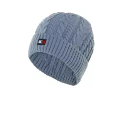 CZAPKA DZIANINOWA TOMMY HILFIGER - EQUESTRIAN MOONSTONE