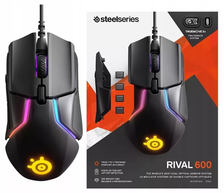 MYSZKA STEELSERIES  RIVAL 600 NEW