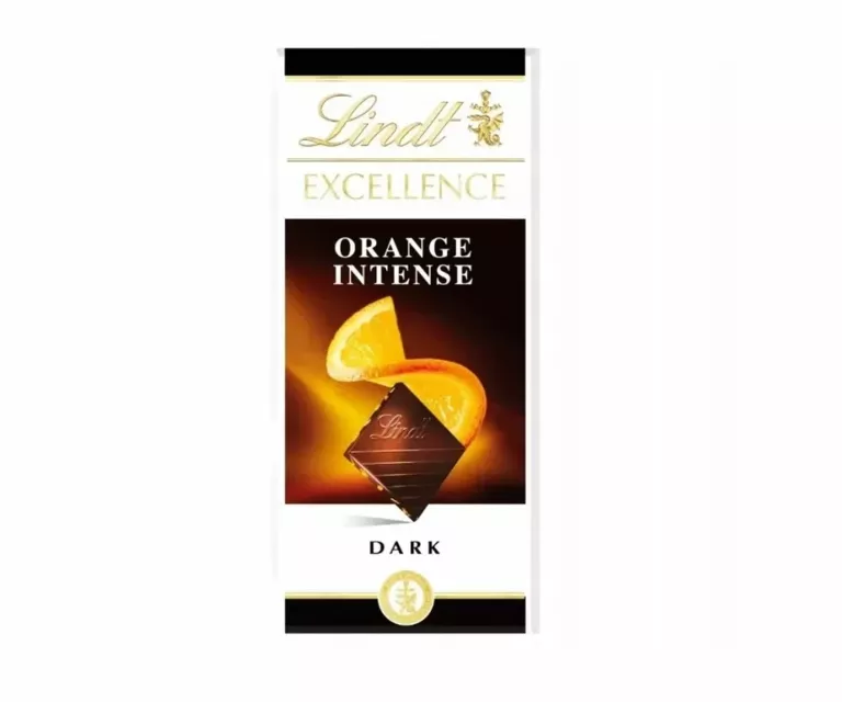 LINDT EXCELLENCE CZEKOLADA ORANGE INTENSE CHOCOLAT NOIR 100G