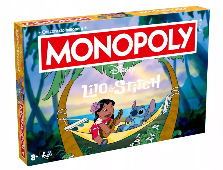 GRA PLANSZOWA MONOPOLY DISNEY LILO & STITCH GRA PLANSZOWA DLA CAŁEJ RODZIN