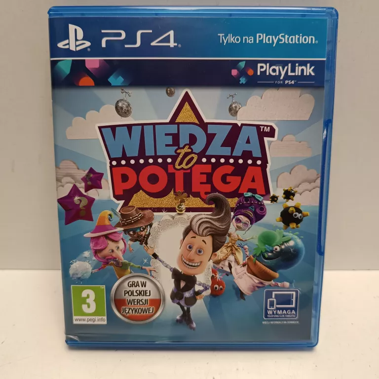 WIEDZA TO POTĘGA SONY PLAYSTATION 4 PS4