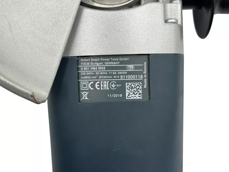 SZLIFIERKA KĄTOWA BOSCH PROFESSIONAL GWS 24-230 JH 11/2019R - SUPER STAN!